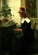 Peter Severin Kroyer bretagneflicka spritar arter oil